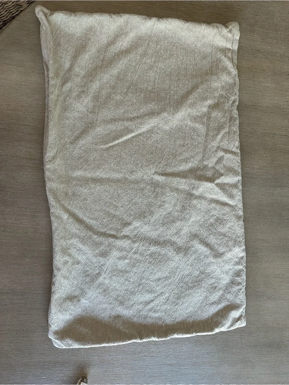 Pottery Barn Alta Cream embroidered lumbar Pillow Cover with Rust Embroidery
